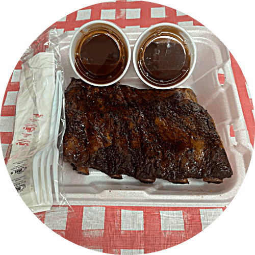 A Picture of a 1/2 Slab of Ribs